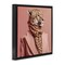 Stupell Industries Fashionable Cheetah Portrait Framed Floater Canvas Wall Art
